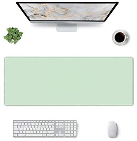 Sage Green Mouse Pad XL Large Gaming Desk Pad Non-Slip Keyboard Mat Laptop Desktop Protector for Home Company Office 31.5 X 11.8