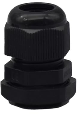 O4L Outlet4Life IP67 Kabelverschraubung 3 Stück, wasserdicht mit Gegenmutter, metrisch M25 x 1,5 für 13-18mm Kabeldurchmesser, schwarz