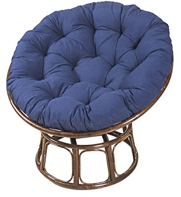Morbuy Papasansessel Kissen Sitzauflage, Rundes Dicke Stuhlkissen Bequem & Weich Sitzkissen Hängesessel für Indoor Outdoor Garten Stuhlauflage (100x100CM,Navy blau)