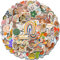 Aufkleber Boho Graffiti Aufkleber 100 Stück Sticker Böhmen Motive Style Decals Wasserfeste Vintage Scrapbooking für Wasserflasche Laptop Tagebuch Minimalistische Vsco Ästhetik Aufkleber