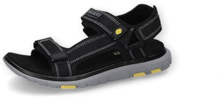 Dockers by Gerli Herren Klassische Sandalen, Männer Sandalen,Sommerschuhe,Freizeitschuhe,offene Schuhe,Strandschuhe,schwarz,46 EU