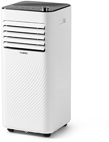 TURBRO Finnmark 10,000 BTU Portable Air Conditioner, Dehumidifier and Fan, 3-in-1 Floor AC Unit for Rooms up to 400 Sq Ft, Sleep Mode, Timer, Remote Included (6,000 BTU SACC)