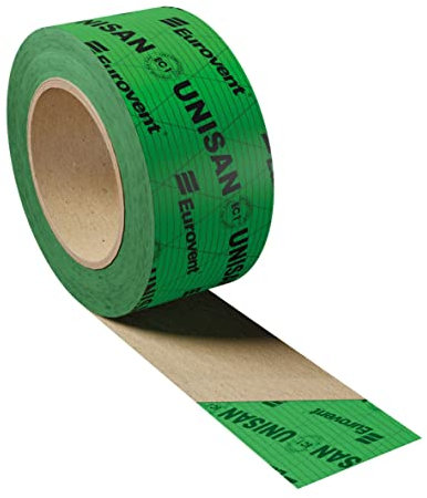 EUROVENT UNISAN DIN4108/7 Ruban adhésif universel unilatéral 60 mm x 25 m