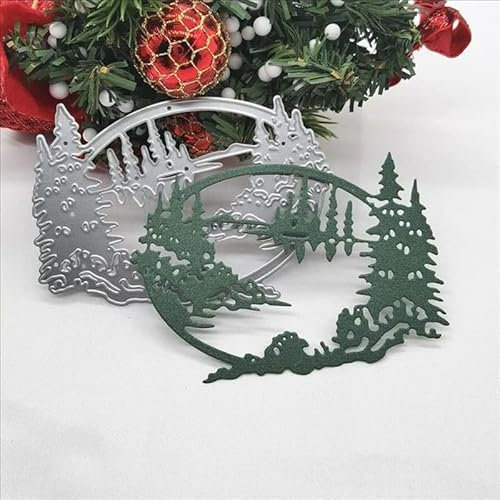 YunTrip Stanzformen für Kartenherstellung, Waldsee, Metall-Stanzformen, Schablone für DIY, Scrapbooking, Alben, Prägung, Foto, Handwerk, Papier, Karten, dekoratives Handwerk
