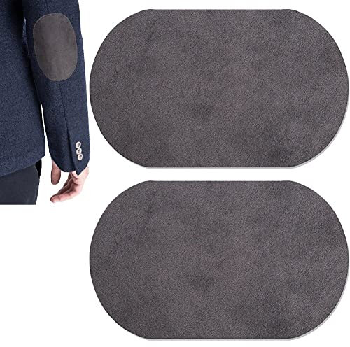 Oval Elbow Suede Fabric Appliques Cloth 2pcs/Set Iron on and Sew on Knee Patches Elbow Knee Patches Clothing Accessories