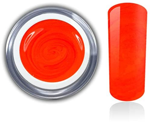 Farbgel Neon Pearl Orange UV Led Gel Nageldesign Nagelgel Gelnägel Nailart RM Beautynails 1er Pack (1x5ml)