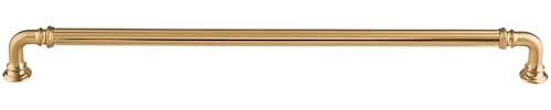 Top Knobs TK326HB TK326 Reeded 12 Inch Center to Center Handle Cabinet Pull from The Chareau Collection