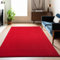 Carpetsale24 Teppich Wohnzimmer Einfarbig Moderne Design Rot 80 x 150 cm - Rutschfest Kurzflor für Schlafzimmer Extra Weich und Flauschig - Waschbar Esszimmer Küche