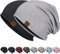 HAMUNI Slouchy Beanie Hip-Hop Weiche Leichte Laufende Beanie Mütze Atmungsaktivität Erwachsene Zwerg Hüte Chemo Cap Schädel Cap für Herren Damen