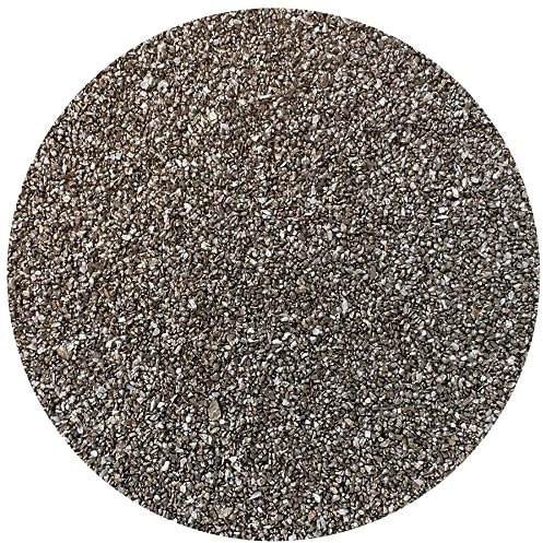 GAF TREASURES 0,2 kg natürliche halbgetrommelte Edelstein-Chips, zerkleinerte Mini-Kristalle, ungebohrte Kristallspäne (Pyritsand)