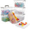Citylife 6er-Set 5L Aufbewahrungsbox mit Deckel und Verschlussclips, Handgriff, Stapelbar, Transparent box, für Wohnzimmer, Schlafzimmer, Garage 21,4 * 14,5 * 15.5cm