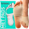 Brison Podiatrist-Designed Metatarsal Pads for Women & Men - Ball of Foot Cushions for Pain Relief Metatarsalgia Morton's Neuroma Calluses 1 Pair (Beige, Large)