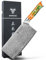 SANMUZUO Coltello da Chef Cinese Professionale - Coltello da Cucina 18 cm, Coltello da Chef Acciaio Damasco da 67 Strati- Impugnatura Ergonomica Resina - Xuan Series(Fantasia Arancione)