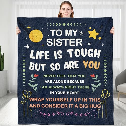 KERAOO Personalisierte Decke, Geschenk für Freund, Geburtstagsgeschenke für Freunde, Flanell-Überwurfdecken, Valentinstag, Abschlussfeier, Geburtstagsgeschenk für Bestie, BFF, Schwester (für