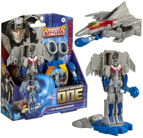 Transformers One Robot Battlers Starscream, 11,4 cm Roboter-Actionfigur, interaktives Spielzeug für Jungen und Mädchen ab 6 Jahren