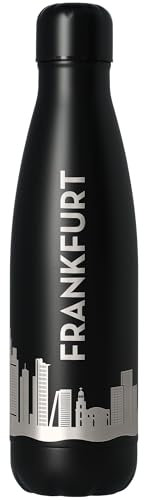 Goodtimes Trinkflasche Frankfurt Skyline 500ml (Schwarz)