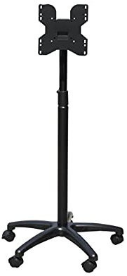Support TV sur roulettes pour écran 14-32 avec support de montage au sol et 5 roulettes 43,3 cm