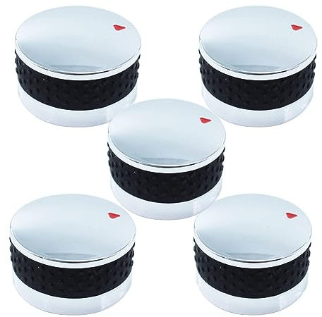 Rtauhife Gaskocher-Knöpfe für Propangas-Herd/Backofen, in Spiegelrunder Ausführung, Durchmesser 2,2
