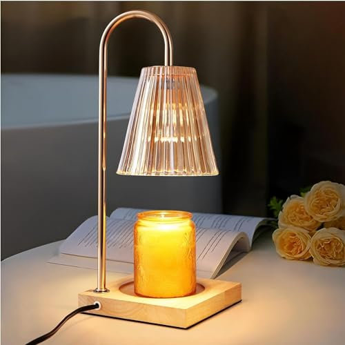 Candle Warmer Lamp, Electric Candle Warmer with Timer & Dimmer, Candle Lamp Warmer Compatible with Small & Large Candle, Candle Holders for Home Decor, Candle Melter Top Melting for Scented Wax