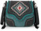 Montana West Azteken-Crossbody-Tasche für Damen, bestickt, Western-Geldbörse mit Riemen, Schwarz