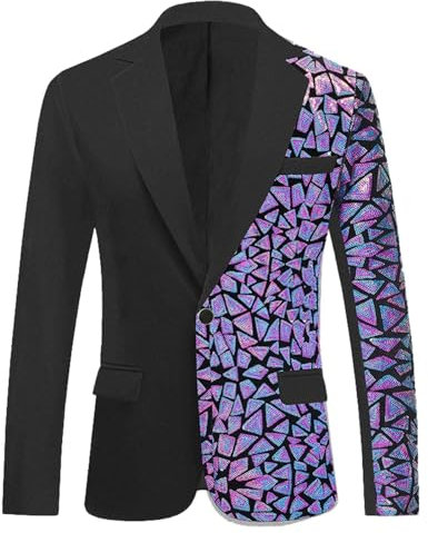 NaLatia Uomini Moda Viola Colorato Velluto Lustrini Blazer abiti da uomo eleganti