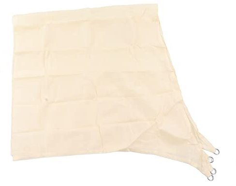 Voile D'ombrage Imperméable en Polyester, Auvent Anti- avec Anneau en D en Acier Inoxydable pour Piscine de Jardin 9,8X 9,8 Pieds