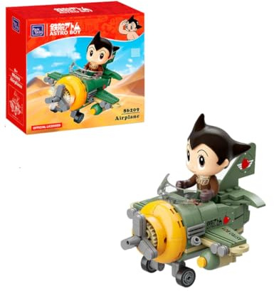 PAN Tasy Pantasy Astro Boy Konstruktionsflugzeug, Sammelspielzeug, 12,8 x 12,8 x 12,8 cm, Grün und Gelb
