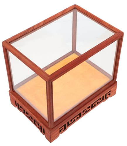 Didiseaon Transparent Display Box Base Jewelry Display Stands Ornaments Bookmark Showcase Shows Turntable Wall Shelf Unit Record Player Stand Displays Display Case Desktop Display Rack Glass