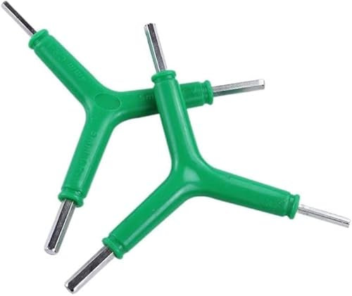 1Pc Green Three Way Allen Wrench Y Shaped Hex Wrench Bike Cycling Repair Tool 4mm, 5mm, 6mm,Strong and Long-Lasting Hex Keys Wrenches Hand Tools