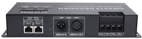 Marhynchus 24 Channel DMX Decoder, LED -Controller für RGB -Streifenlicht, Außergewöhnliche Leistung mit Intuitiver Anzeige, Erweiterte DMX Steuerung, Sync Controller Funktion, Vielseitige