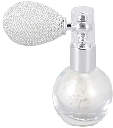 PENIKOKO Highlighter Puder Sprühgerät Perlweiß Langlebiges Pulverspray für Gesicht Körper Haare Mineralölfrei Talkumfrei Leicht Anzuwenden Make Up Glitzerspray für Damen und Mädchen