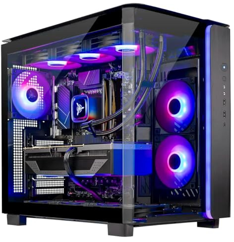 Skytech Gaming King 95 Gaming PC, AMD Ryzen 7 9850X3D 4.7GHz, NVIDIA RTX 5070 Ti 16GB VRAM, 2TB Gen4 NVMe SSD, 32GB DDR5 RAM 5600, 850W Gold ATX 3 PSU, 360 ARGB AIO, Wi-Fi, Win 11, Desktop