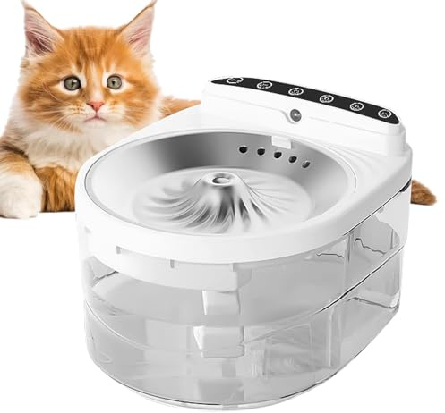 Fuente de Agua para Mascotas Dispensador Automático Silencioso e | Fuente de Agua para Gatos Bebedero para Mascotas, Gatos, Perros, Cachorros, en Interior, Hogar, Apartamento, Salón