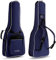 Rocktile 1/2 Klassik-Gitarrentasche (gepolsterter Gigbag, Rucksackgarnitur, 2 Außentaschen) blau