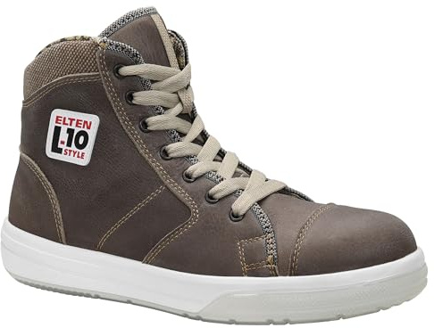 ELTEN Sicherheitsschuhe EMOTION ESD S3, Damen und Herren, Leder, Stahlkappe, leicht, sportlich, Braun, Größe: 38