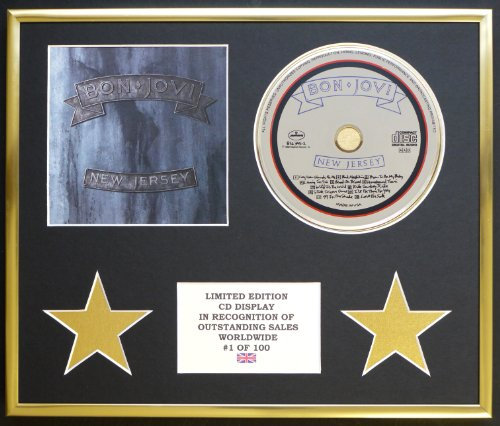 BON JOVI/CD DISPLAY/LIMITED EDITION/COA/NEW JERSEY by Limited Edition Cd Display