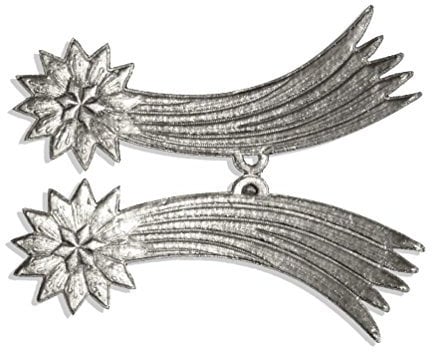 Stern Weihnachtsstern, 13 x 7 cm, Silber, 2 Stück, aus geprägtem Papier