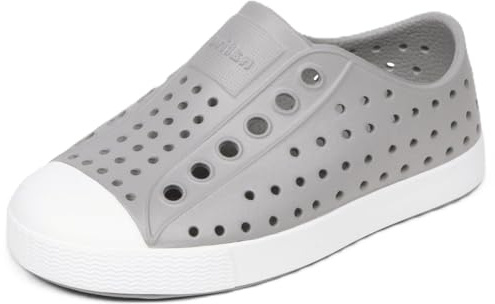 Native Shoes Unisex-Adult Jefferson Lightweight Fashion Sneaker, Pigeon Grey/Shell White, 8 Men/10 Women