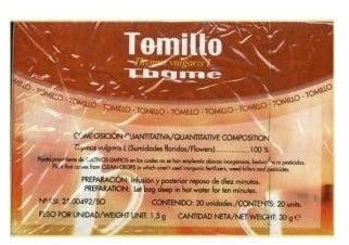 Infusiones Tomillo 20 unidades de Soria Natural