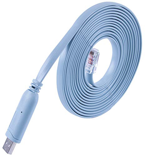 Green-utech 3,7 m USB RS232 – Adaptateur RJ45 pour Cisco Router Console Cable