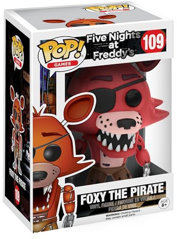 Funko Pop! Games: Five Night's at Freddy's - Foxy The Pirate - Five Nights at Freddy's - Vinyl-Sammelfigur - Geschenkidee - Offizielle Handelswaren - Spielzeug Für Kinder und Erwachsene