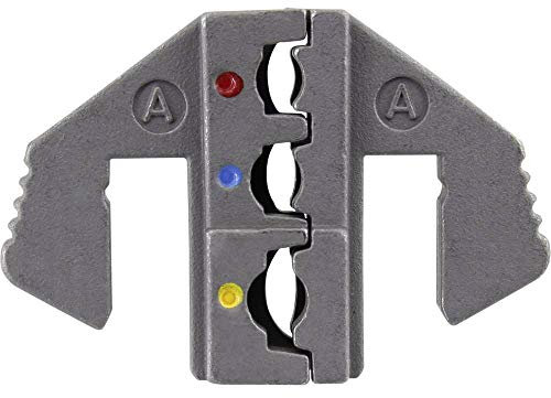 TOOLCRAFT PLE-0A Crimp-Einsätze Isolierte Kabelschuhe, Isolierte Flachstecker Quetschbereich: 0.5 bis 6 mm² Passend für