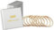 HAARallerliebst Elastici per capelli in silicone (9 pezzi | giallo | 5 cm) senza tirare, senza metallo, per sport, con scatola per la conservazione (colore scatola: bianco)