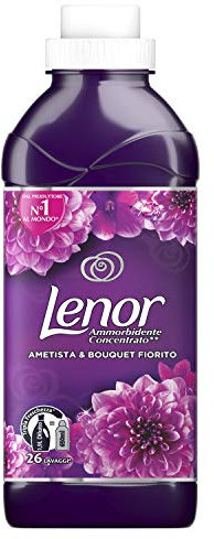 Lenor Weichspülerkonzentrat, Amethyst und Blumenstrauß, 26 Waschladungen, 650 ml