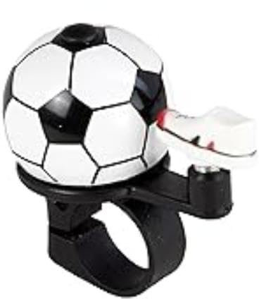 FISCHER Fahrradglocke Kinder Fußball | Fahrradglocke Kinder Jungen | Lenkermontage