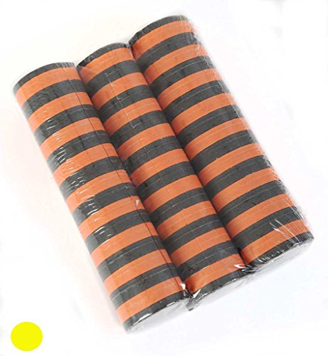partychic Halloween Luftschlangen, 3 Stück orange/schwarz *NEU bei Pibivibi©