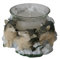 Westernranch Teelicht Teelichthalter mit Wolf handbemalt aus Polyresin