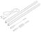 parlat LED Unterbau-Leuchten Rigel, je 57,3cm, mit Schalter, je 880lm, weiß, 2er Set