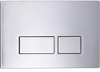 Tavistock Chrome Square Toilet Flush Plate, Width 210mm, Height 137mm, Chrome Finish