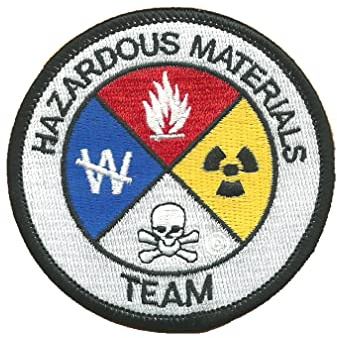 Hazmat Techniker bestickt Patch Fire gefährlichen Materialien Team – F 96